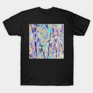 in the wild meadow - blue T-Shirt